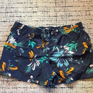 Columbia Navy Floral Athletic Shorts